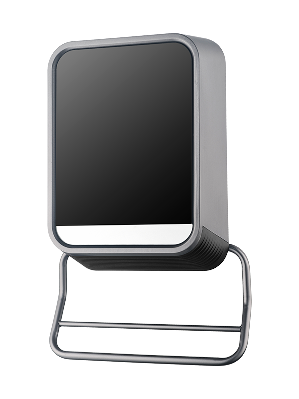 HBH-2006B 1000W/2000W แผงกระจกกันน้ำ ห้องอาบน้ำ เครื่องทำความร้อน พร้อมชั้นวางผ้าเช็ดตัว